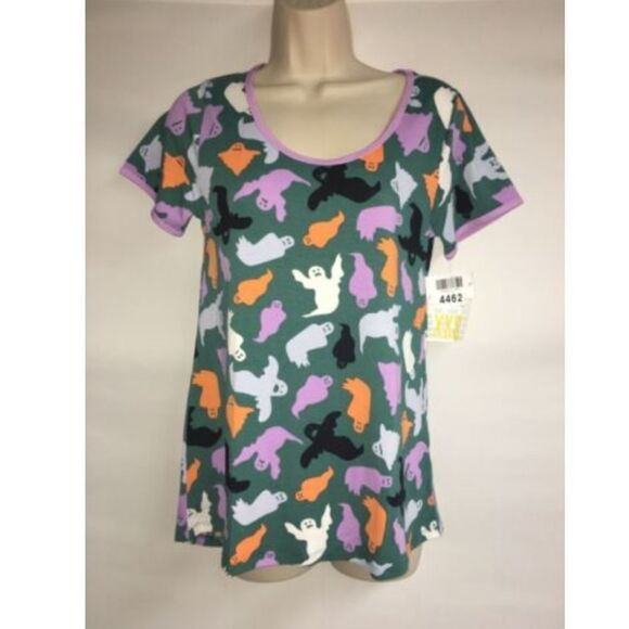LuLaRoe Classic T Size XXS Halloween Ghosts NWT - Picture 1 of 4